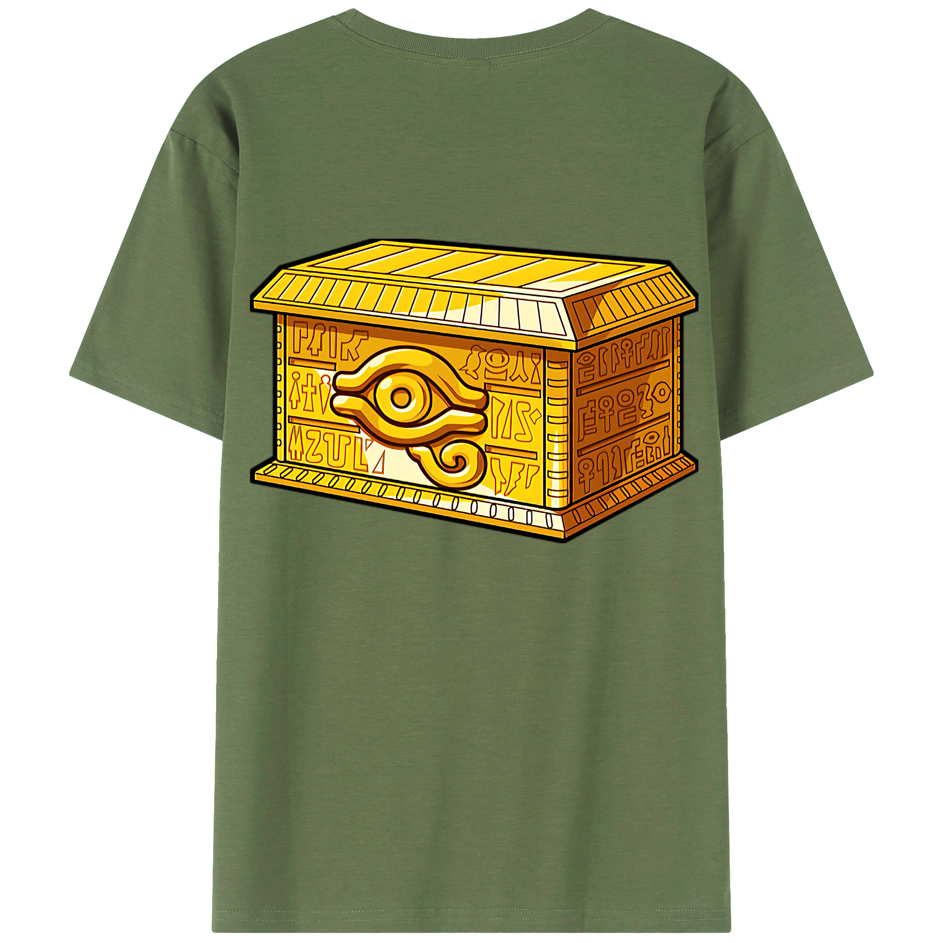 （画像用） 遊☆戯☆王 Yu-Gi-Oh! 綿100％ メンズ半袖Tシャツ（バックプリント） 通気性